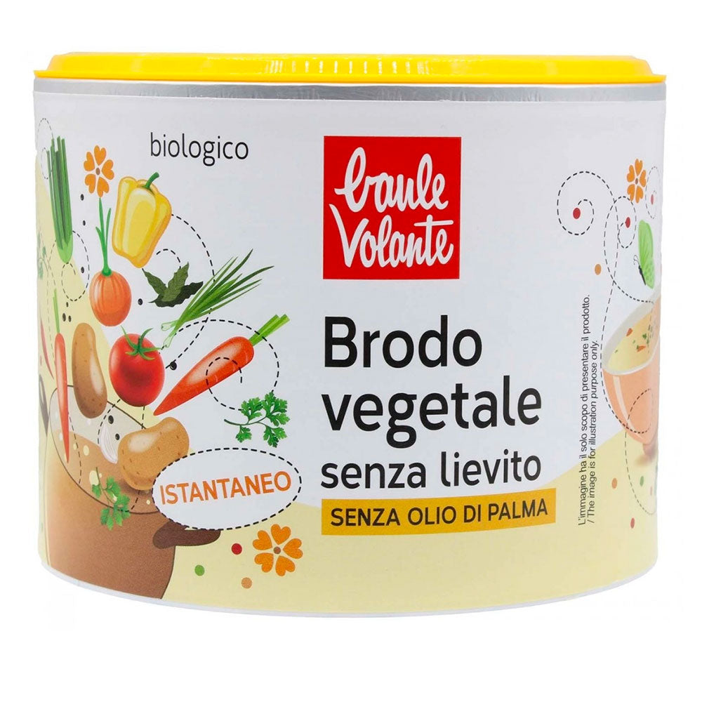 Brodo vegetale in polvere senza lievito